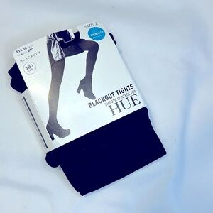 Hue Blackout Smooth Control Top Tights NWT